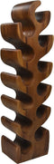 Flessenrek 12 flessen 29x19x100 - Naturel finish - Munggur