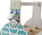 Flessenrek DKD Home Decor Blauw Turkoois MDF (27 x 16,5 x 25 cm) (2 Stuks)