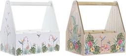 Flessenrek DKD Home Decor MDF Multicolour (24 x 16,5 x 25 cm) (2 Stuks)