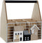 Flessenrek DKD Home Decor Wit Bruin Metaal Hout MDF (26 x 17 x 28 cm)