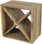 Flessenrek kruis - gerecycled teak