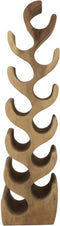 Flessenrek large - 29x20x95 - blank - suar