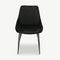 Fleur Dining Chair, Black Velvet & Black legs