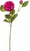 Fleurdirect Kunstbloem Dahlia Spray - Overig - Paars - 0 x 60 x 0 cm (BxHxD)
