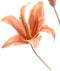 Fleurdirect Kunstbloem Lily Spray - Polyester - Oranje/Roze - 30 x 80 x 0 cm (BxHxD)