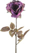 Fleurdirect Kunstbloem Rose Zoe Spray - - Paars - 13 x 68 x 0 cm (BxHxD)