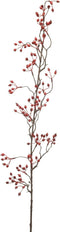 Fleurdirect Kunsttak Rosehip Spray - - Rood - 15 x 105 x 0 cm (BxHxD)