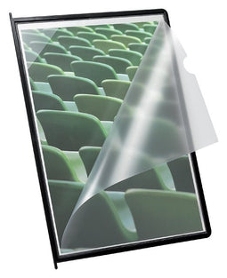 Quantore - Infotas flex-o-frame met pen a4 zwart | 10 stuks