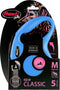 Flexi Classic - Rollijn Hondenriem - M - Blauw - 5 m - Middelgrote Honden