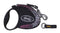 FLEXI Glam Composition with Swarovski crystals S - Dog Retractable lead - 3 m - black