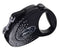 FLEXI Glam Splash Crystal with Swarovski crystals M - Dog Retractable lead - 5 m - black