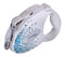 FLEXI Glam Splash Ocean with Swarovski crystals S - Dog Retractable lead - 3 m - white