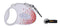 FLEXI Glam Splash Orient with Swarovski crystals S - Dog Retractable lead - 3 m - white