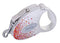 FLEXI Glam Splash Orient with Swarovski crystals S - Dog Retractable lead - 3 m - white