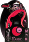 Flexi New Classic - Hondenriem - Koord - Rood - M - 8 m - (<20 kg)