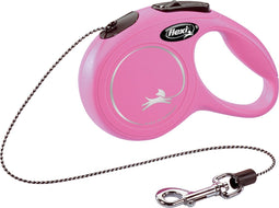 Flexi New Classic Koord - Hondenriem - Roze - XS - 3 m