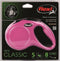 Flexi New Classic Koord - Hondenriem - Roze - XS - 3 m