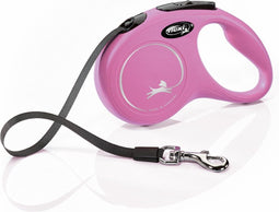 Flexi New Classic - Rollijn Hondenriem - S - 5 Meter - Roze - <15 kg