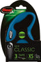 Flexi New Classic Tape - Hondenriem - Blauw - XS - 3 m