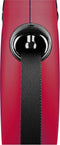 Flexi New Classic Tape - Hondenriem - Rood - L - 8 m - Grote en Actieve Honden