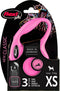 Flexi New Classic Tape - Hondenriem - Roze - Xs - 3 m - (<12 kg)