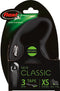 Flexi New Classic Tape - Hondenriem - XS - 3M - Hele Kleine Honden - <12 kg