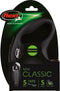 Flexi New Classic Tape - Hondenriem - Zwart - 5 m - <15 kg