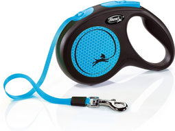 Flexi New Neon Hondenriem - Rollijn - M - 5 m - Blauw - Middelgrote Honden