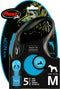 Flexi New Neon Hondenriem - Rollijn - M - 5 m - Blauw - Middelgrote Honden