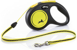 Flexi New Neon - Rollijn Hondenriem - S - 5 Meter - Koord - <15 kg