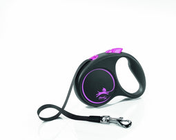 Flexi rollijn black design tape roze - S 5 MTR TOT 15 KG