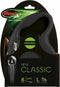 Flexi Rollijn New Classic Tape - Large 8 m - Hondenriem - Zwart - Actieve en Grote Honden