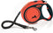 Flexi Rollijn Xtreme Tape - Hondenriem - L - 8 meter - Oranje Zwart - Grote en Actieve Honden