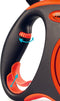 Flexi Rollijn Xtreme Tape - Hondenriem - L - 8 meter - Oranje Zwart - Grote en Actieve Honden
