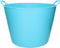 Flexibele kuip - 40 liter - blauw - kunststof - D45 cm - emmer - wasmand