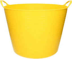 Flexibele kuip - 40 liter - geel - kunststof - D45 cm - emmer - wasmand