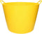 Flexibele kuip - 40 liter - geel - kunststof - D45 cm - emmer - wasmand