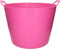 Flexibele kuip - 40 liter - roze - kunststof - D45 cm - emmer - wasmand