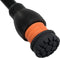 Flexyfoot stokdop - 25 mm zwart