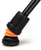 Flexyfoot - Wandelstok met Derby handvat - zwart - in hoogte verstelbaar 70 - 96 cm