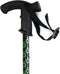 Flexyfoot - Wandelstok met Derby handvat - zwart - in hoogte verstelbaar 70 - 96 cm