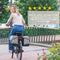 New Looxs ® Oslo Joli Double - Dubbele Fietstas - 37L - Geschikt voor Elektrische Fietsen - 100% Gerecycled Polyester - Olive-Yellow