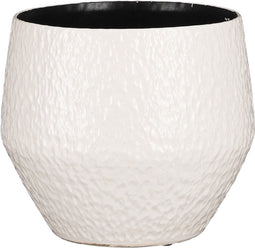 Mica Decorations Morris Bloempot - 24x24x21 cm - Keramiek - Wit
