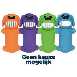Multipet Loofa Mini - Latex Speeltje met Pieper - 12,5 cm - Assorti
