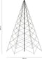 FlinQ Luminus Slimme Kerstboom 1200 LED - Vlaggenmast Kerstboom Verlichting 3 Meter - Buiten LED Kerstverlichting - Kleurkeuzes via App of Afstandbediening