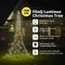 FlinQ Luminus Slimme Kerstboom 1200 LED - Vlaggenmast Kerstboom Verlichting 3 Meter - Buiten LED Kerstverlichting - Kleurkeuzes via App of Afstandbediening