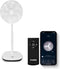FlinQ Smart Fan - Statiefventilator - Ventilator Staand - Stille Waaier met 90° Draaibeweging - Bedienen met App of Afstandsbediening - Wit