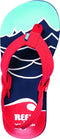 Reef Jonas Claesson Lil Ahi - Jongens Slippers - Anatomisch gevormd voetbed - Blauw - Maat 21/22