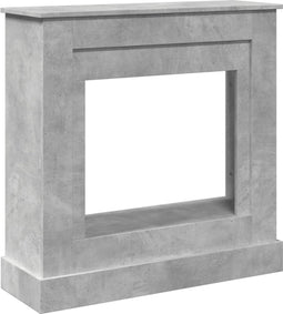 vidaXL - Haardombouw - 90x30x90 - cm - bewerkt - hout - betongrijs