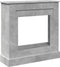 vidaXL - Haardombouw - 90x30x90 - cm - bewerkt - hout - betongrijs